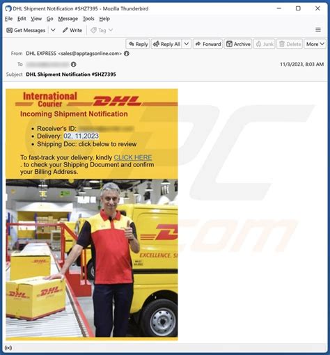 dhl odd|dhl shipment notification.
